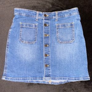 gap jean skirt